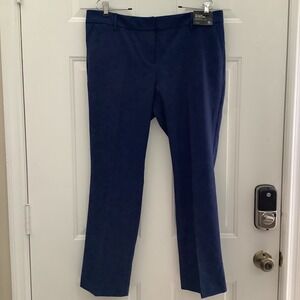 New York & Company The Crosby Street Pant Womens Size 16P Blue Slim Leg Crop NWT